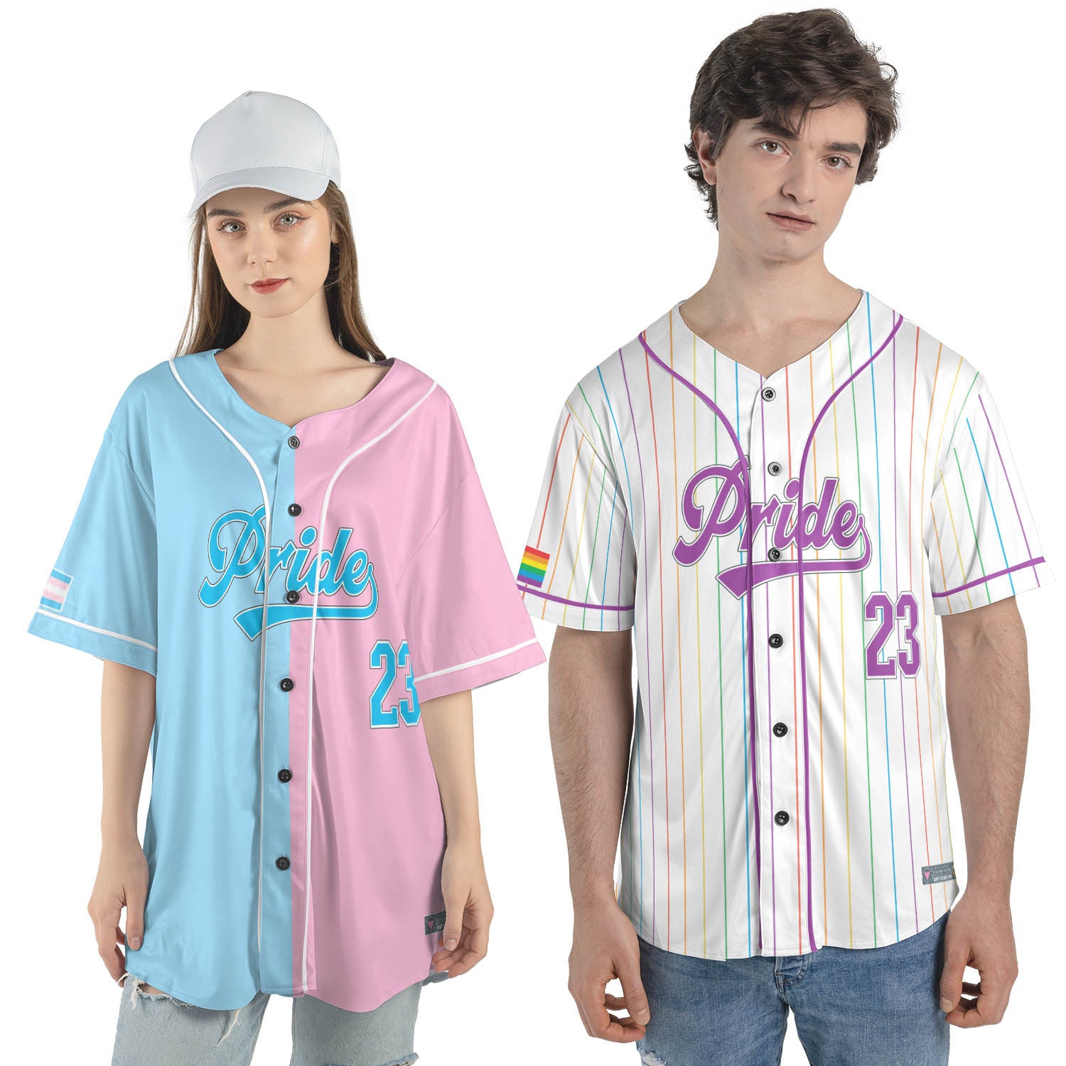 Custom Pride Baseball Jerseys, Rainbow Clothing