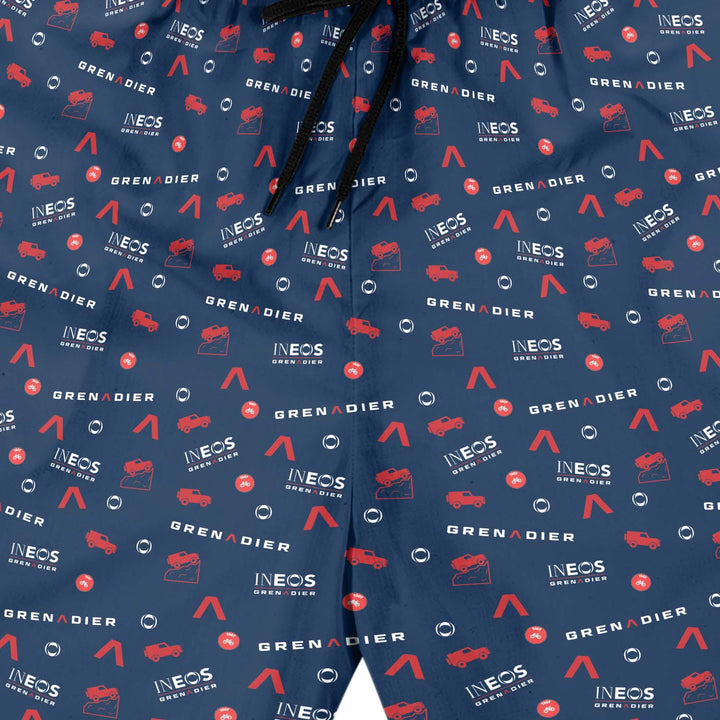 INEOS Grenadier Icon Pattern Hawaiian Shorts ZOOM #color_britannia-blue