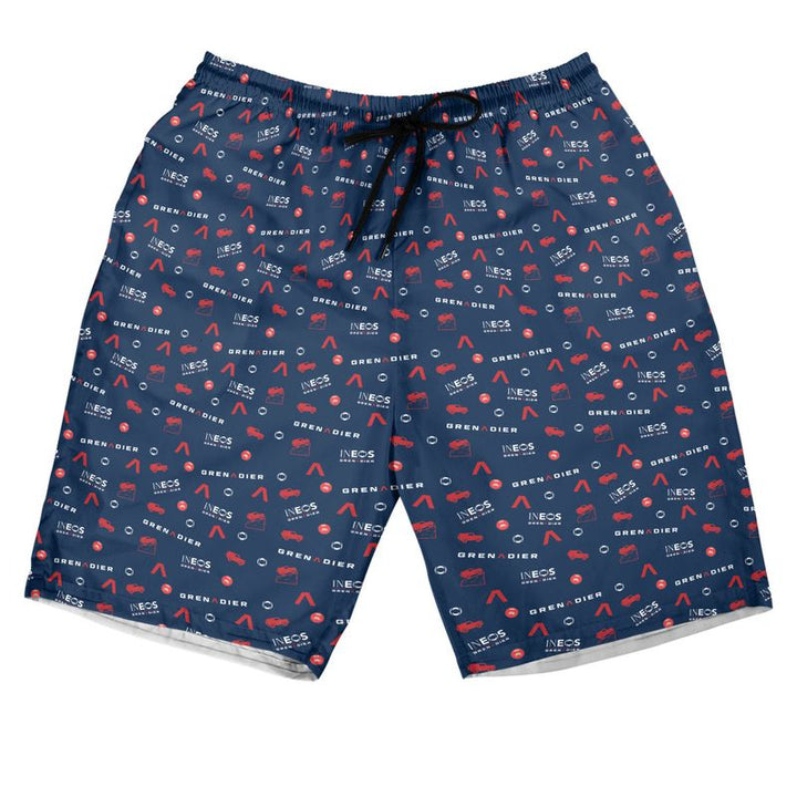 IG Icon Logo Pattern Hawaiian Shorts